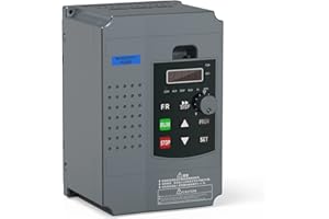 MYSWEETY Single Phase to 3 Phase Converter, 2.2KW 3PH VFD 220V/10A 0-3200Hz Output Variable Frequency Drive Control Inverter for Spindle Motor CNC Speed Control