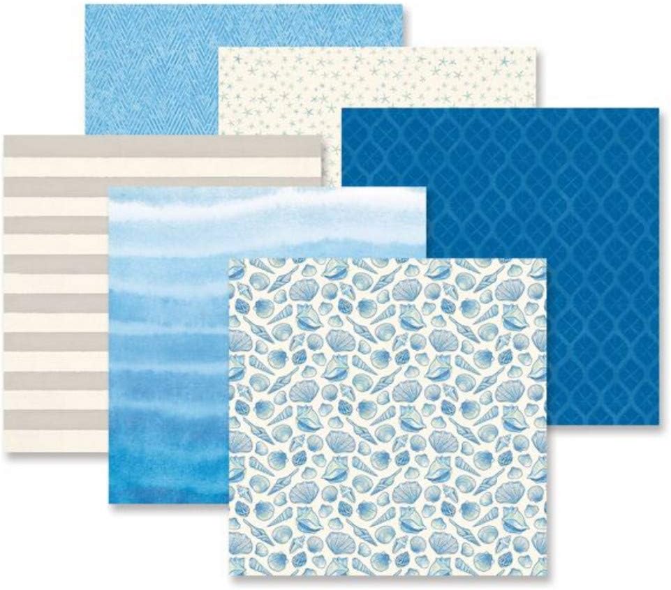 Deep Blue Sea Designer Scrapbook Coastal Paper Pack (12/pk) by Creative Memories