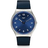 Swatch Skin Irony 42 Unisex Watch Casual Polymer Blue Quartz Waterproof Skinnavy
