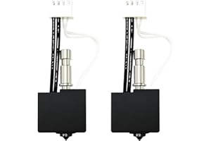 RugooSpink 2PCS 0.4MM+0.8MM Hardened Hotend for Kobra S1 Combo Hot End Kobra S1 Extruder Hotend with Hardened Nozzle Throat Tube Assembly for Kobra S1 Print Head Replacement for Anycubic 3D Printer