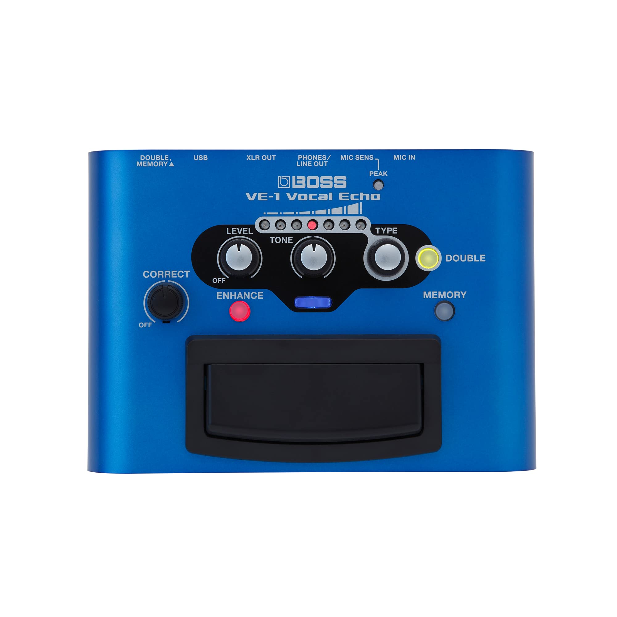 BOSS VE-1 Vocal Echo for Singers and Vocalists | Control Your Vocal Sound in Real-Time | Add Natural Ambience or Deep Reverb to your Voice | Seven Types of Adjustable Effects | Built-In Memory