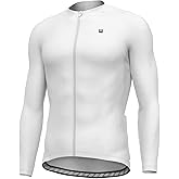 LAMEDA Men's Cycling Jersey Long Sleeves with 3 Rear Pockets Quick Dry Breathable Bicycle Jersey
