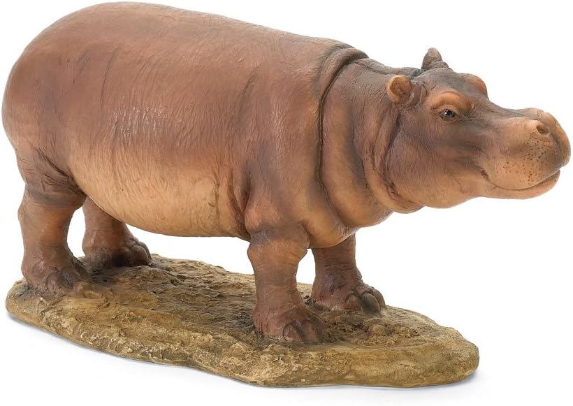 POLYRESIN HIPPO FIGURINEBIG Home & Kitchen