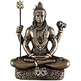 HouseHold Hub Handicraft Polyresin Lord Shiva Shiv ji murti in Lotus Pose for Pooja/puja Room Home Temple Decoration Items, god Idols for car Dashboard