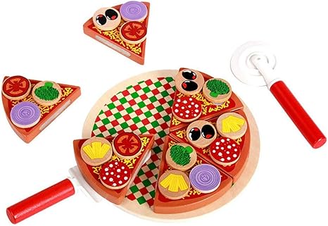 Amazon 木製ピザシミュレーションキッチンシェフおもちゃふり遊びおもちゃ女の子男の子子供ギフト 置物 オブジェ オンライン通販