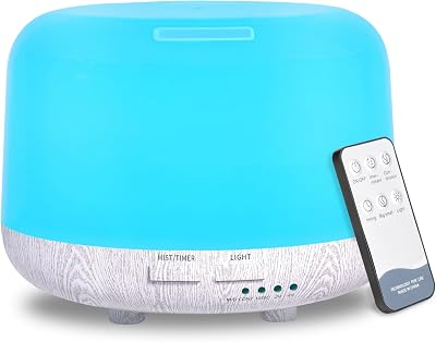 Trace 300ML Essential Oil Diffuser with Remote, 7 LED Lights, 4 Timers