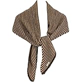 Caistre Winter Knitted Stripe Scarf for Women Fashion Shoulder Wrap Soft Cashmere Feel Scarfs Lightweight Shawl Wraps