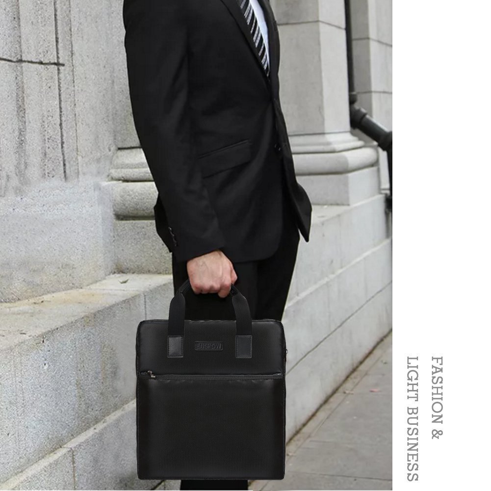 Water Resistant Briefcase Document Bag 15 x 11 x 3 inch NON-ITCHY Silicone Coated Fire Resistant Money Cash Holder Waterproof Safe Storage Handbag for Notebook Computer,Money,Documents,Jewelry Passport and more