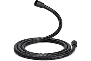 Eisinly Shower Hose, 79 Inches Extra Long Stainless Steel Handheld Shower Head Hose with Brass Insert and Nut, Flexible, Matte Black