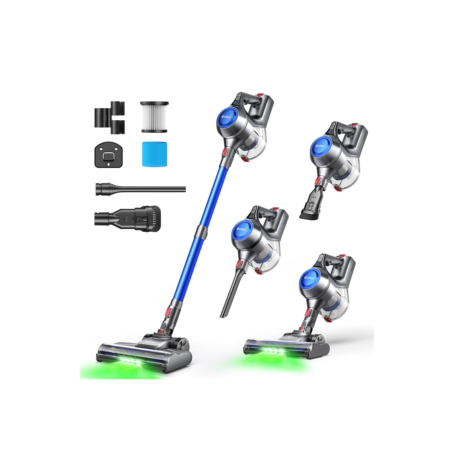 Photo 1 of UML0 Cordless Vacuum Cleaner, Stick Vacuum Cleaners for Home with 40Kpa Powerful Suction, 45 Mins Runtime, 1.6L Dust Box, Anti-Tangle, 8-in-1 Rechargeable Vacuum for Hardwood Floor, Carpet, Pet Hair