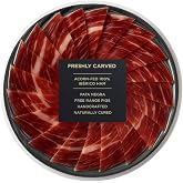 Iberico Acorn-Fed Ham - Sliced Jamon Pata Negra, 3 oz | Premium Spanish Dry-Cured Ham, Gourmet Charcuterie, 100% Bellota, Rich Flavor, Imported Iberian Delicacy (One Pack, 1, Count)