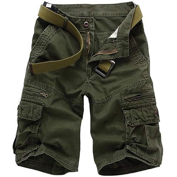 Cargo Shorts for Men Multi-Pocket Outdoor Cotton Military Shorts
