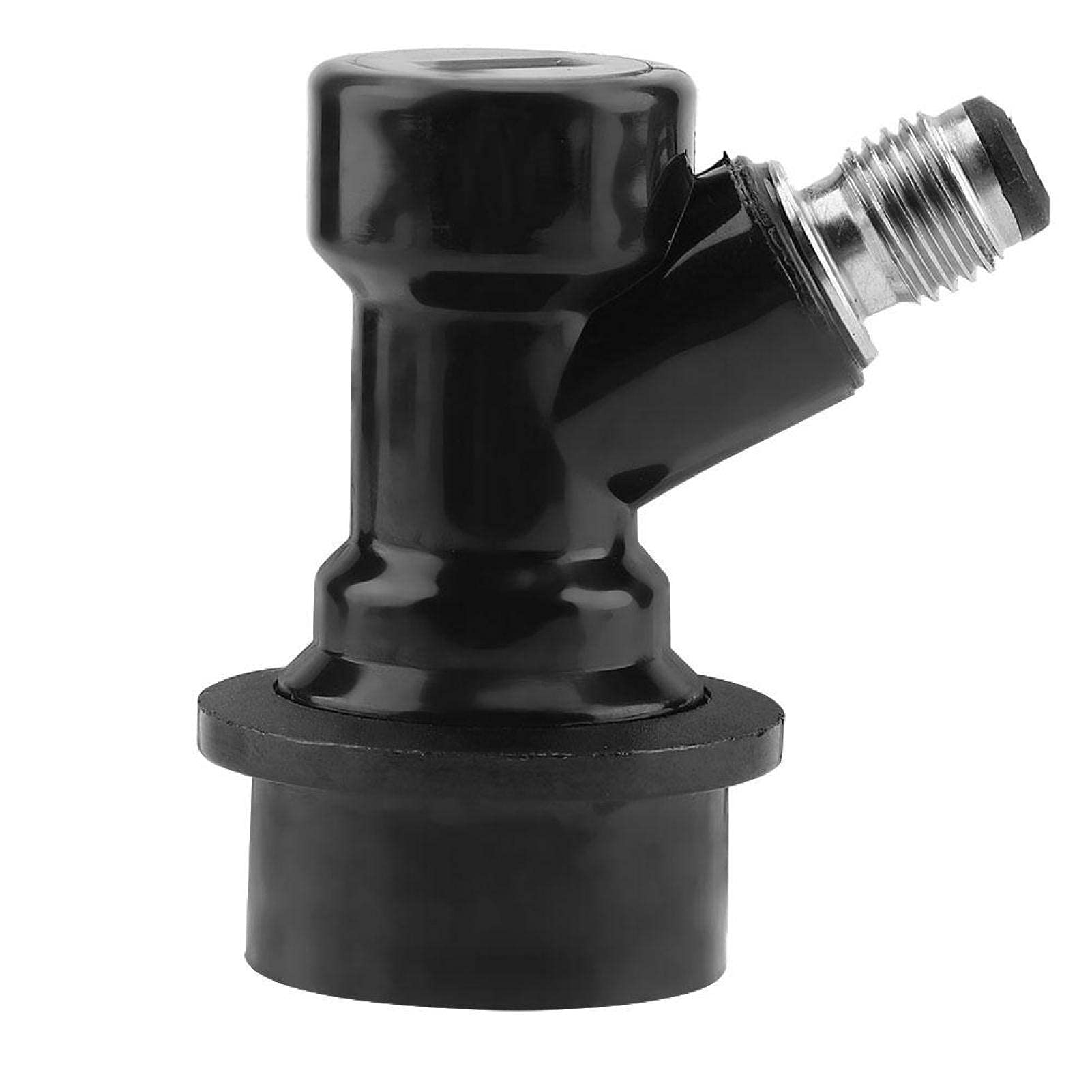 Kuuleyn Ball lock liquid disconnect Beer Disconnects, Ball Lock Disconnects Kit for Homebrew Beer Soda Corny Keg Liquid Connectors(Black)