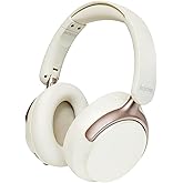Anjetsun Wireless Headphones Over Ear with ANC, 80H Playtime, Fast Charge, Active Noise Cancelling & Transparency Mode, Comfortable Wireless Headphones for Work & Travel, Built‑in Mic, Foldable Design