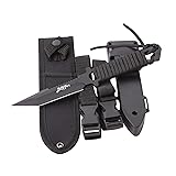 Dive Knife Scuba Diving Knife, Black Tactical Sharp