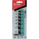 Makita T-02369 1/4-Inch Drive Socket Set | Compatible with XDT13, XDT16 &amp; XDT19 | Heat-Treated Alloy Steel | High-Torque Fastening | Includes 8 SAE Sizes