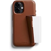 Bellroy Phone Case – 3 Card for iPhone 16 (Leather iPhone case, Phone Wallet) - Sienna