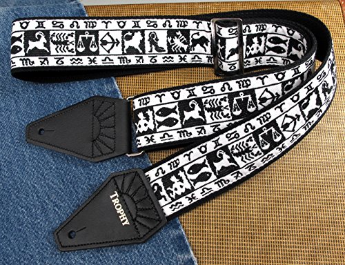 ASTROLOGY ZODIAC Cotton USA-made TROPHY Guitar Strap
