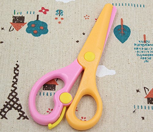 LoveInUSA 3 PCS Children Safety Scissors Set Preschool Training Scissors Art Craft Child-Safe Scissor Pre-School Training Scissors