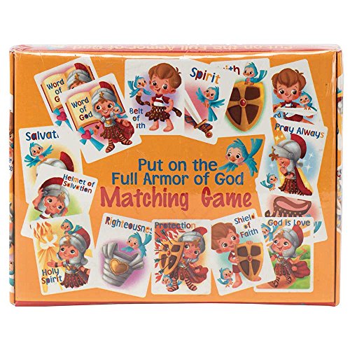 Full Armor of God 5.5 x 7 Cardboard 41 Piece Childrens Matching Game