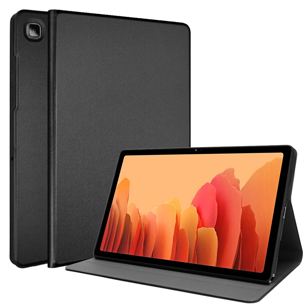 TECHGEAR Smart Case for Samsung Galaxy Tab A7 10.4" 2022/2020 (SM-T500 / T503 / T505 / T509) PU Leather Slim Smart Case Tri-fold Stand Cover with Corner Protection [Auto Wake/Sleep] - Black
