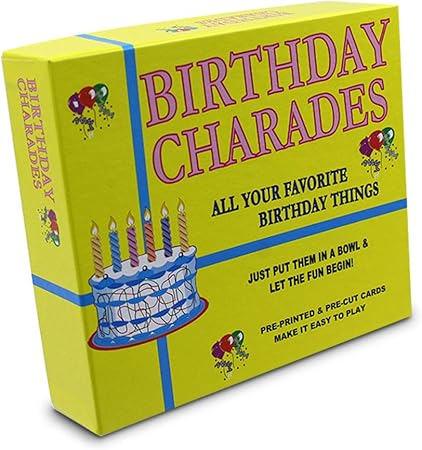 Amazon 誕生日パーティー用charades ゲーム ボックス入り 誕生日