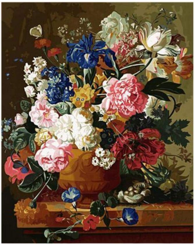 XXSCZ Malen nach Zahlen für Erwachsene Blumen DIY Bild