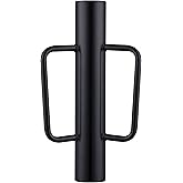 Fence Post Driver, Heavy Duty T Post Driver with Handles, Time Saving and Heavy Duty Black Pole Driver, Black, 12lb