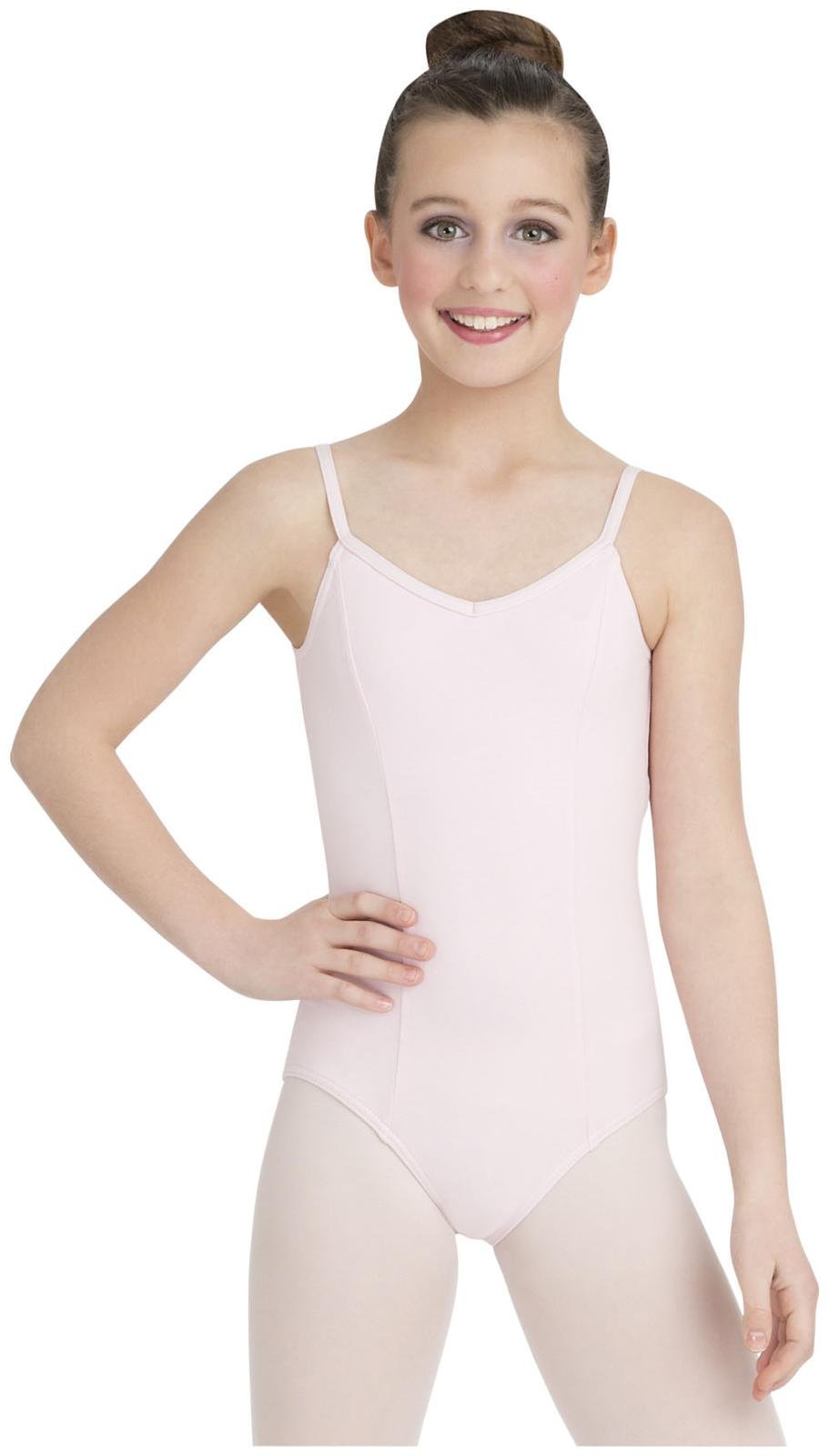 Capezio girls Classic Princess Camisole Leotard, Pink, Medium (7-8)