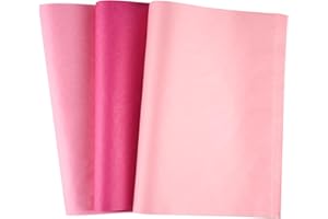 CHRORINE 50 Sheets Pink Tissue Paper Multicolor Art Gift Wrapping Paper Bulk for Baby Shower Wedding Birthday DIY and Craft Decor