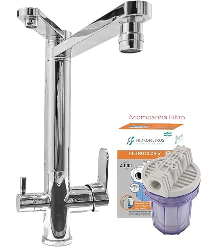 Misturador Monocomando para Cozinha com saída para Água Filtrada