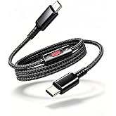 USB C to C Data Blocker Charging Cable, Charge Only/Data Transfer Switch | 60W PD Fast Charge, Anti Juice Jacking USB C Data Protection Cable 3.3FT