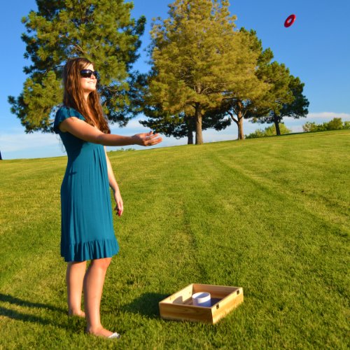 GoSports Pine Wood Washer Toss Game Set - Thumbnail 3