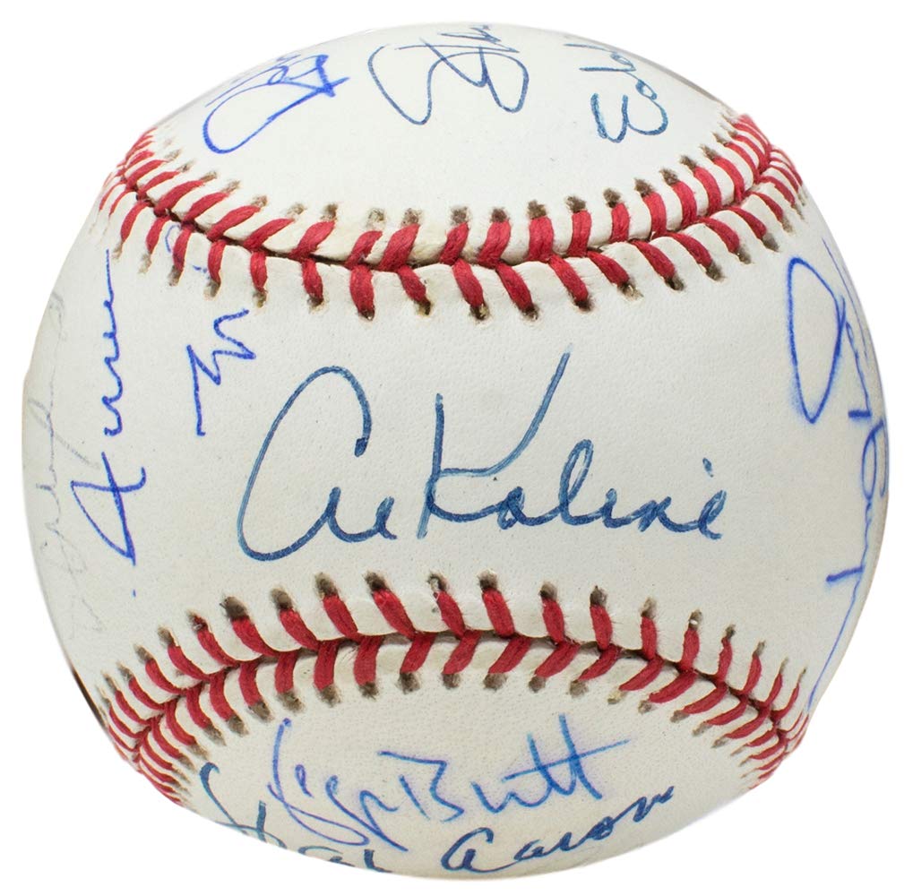 3000 Hit Club Multi-Signed OAL Baseball w/ 15 Signatures Mays Aaron Rose TriStar