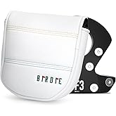 Golf Mallet Putter Cover, Birdie Design Golf Club Cover Magnetic Closure Premium Leather Putter Headcovers Golf Mallet Putter Cover for Golf DF3 Putter