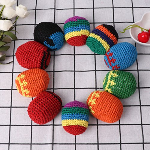 Huilier Handmade Sacks Footbag Toy Balls Magic Juggling Ball Kid Outdoor Toy Soft Ball - Thumbnail 2