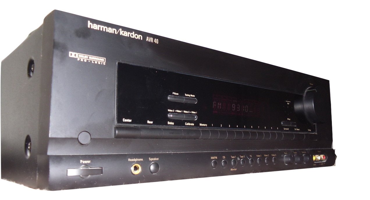 Amazon.com: Harman Kardon AVR 40 Receiver Amplifier AM/FM Tuner Dolby  Surround