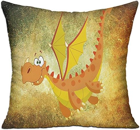 Dragon Mysterious Creature Monster Cozy Sofa Pillow 18in X 18in (Including Pillow Inside)