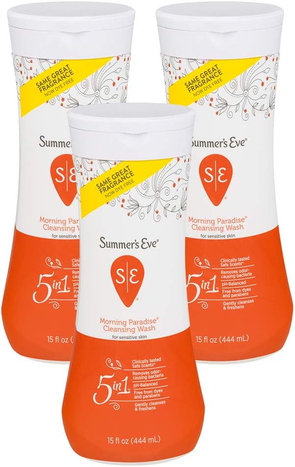 Summer's Eve Cleansing Wash | Morning Paradise | 15 Ounce | Pack of 3 | pH-Balanced, Dermatologist & Gynecologist Tested: Health & Personal Care