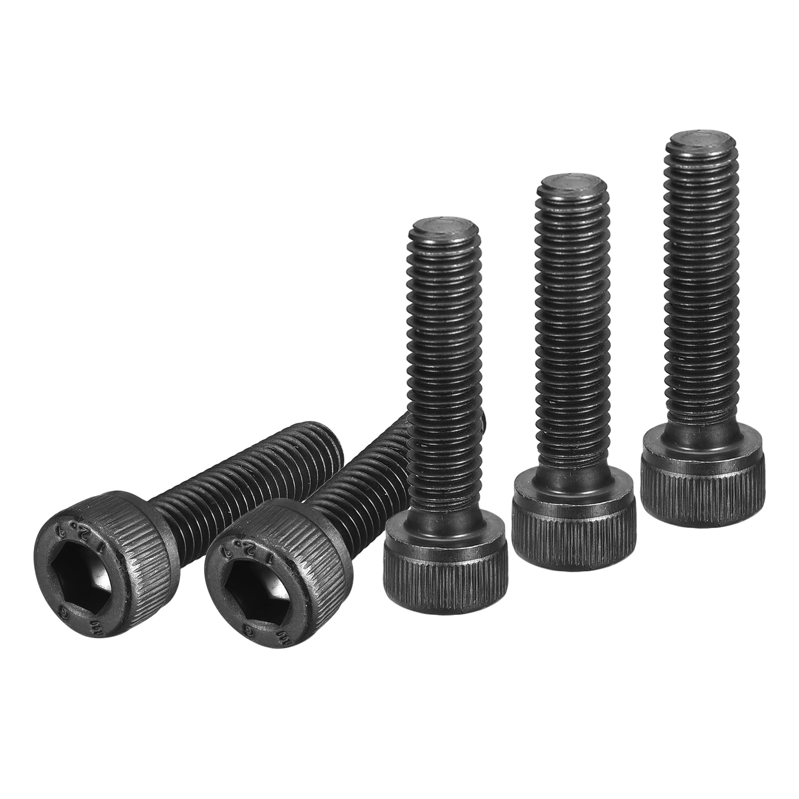 DTGN M6x25mm Socket Head Cap Screws Bolts, 50Pcs 12.9 Grade Alloy Steel, Metric Machine Hex Socket Screw, Hex Drive, Black Oxide Finish, UNC Coarse Thread Fully Threaded