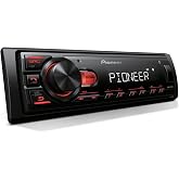 Pioneer MVH-S110BT 1-Din Digital Media Car Stereo with Bluetooth | Digital Media Receiver, USB Input, 50W x 4 Output, AM/FM Radio, iPhone &amp; Android Compatible, Front &amp; SW RCA Output