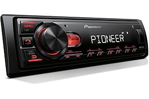 Pioneer MVH-S110BT 1-Din Digital Media Receiver Car Stereo – Bluetooth, USB Input, 50W x 4 Output, AM/FM Radio, iPhone & Android Compatible, Front & SW (Mono) RCA Output
