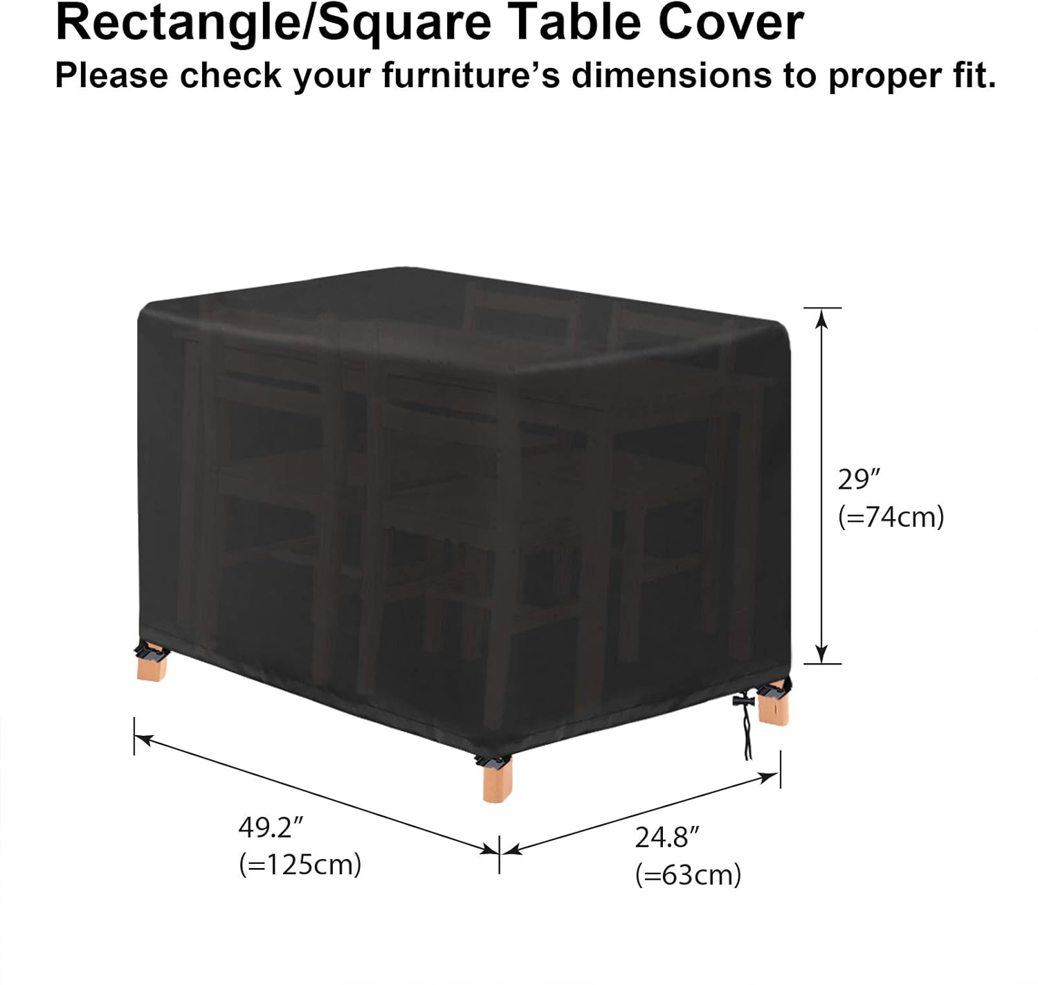 YuYo Garden Furniture Covers, Garden Table Covers Waterproof, Heavy