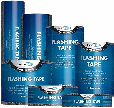Bond-It Flashing Tape 225mm x 3m Self-Adhesive Weatherproof Roof Repair Black