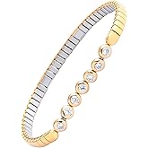 KYOSI Magnetic Bracelet for Women Energy Balance Stainless Steel Bracelet Magnet jewelry Stretches Elastic Small Bracelet