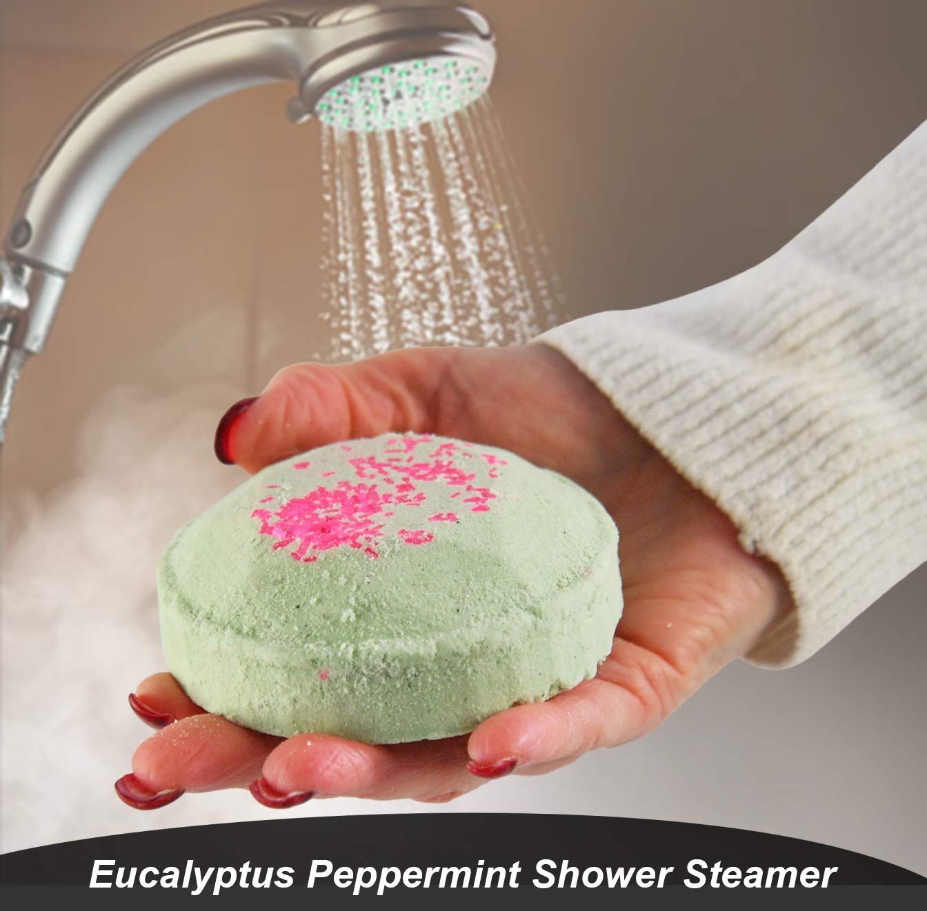 Candles and Cream Eucalyptus Peppermint Shower Steamer-Aromatherapy & Stress Relief, Restore & Soothe Body-Set of 2 : Beauty