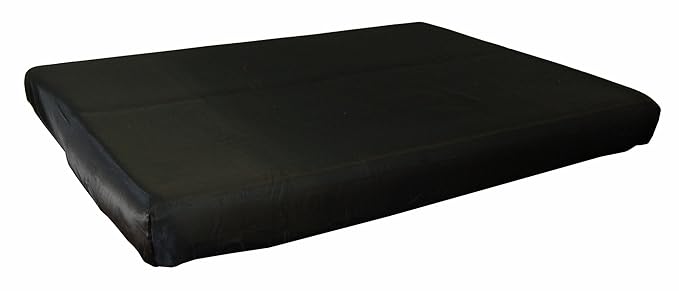 beties Glanz Satin Spannbetttuch 100x200cm anschmiegsam & edel 100% Polyester in 4 beliebten Größen (Schwarz)