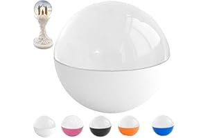 GENERIC 2.7" 3D Ultrasound Crystal Ball Video Player, Memory Orb, Personalized Electronic Display Digital Memory Display Sphere Lamp, Uploadable Videos & Photos, DIY Gift for Anniversary, Birthday (White)