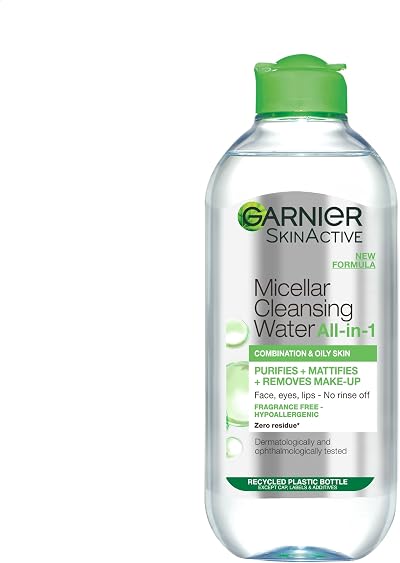 Garnier Micellar Cleansing Water Combination Skin Fragrance Free 400ml Gentle