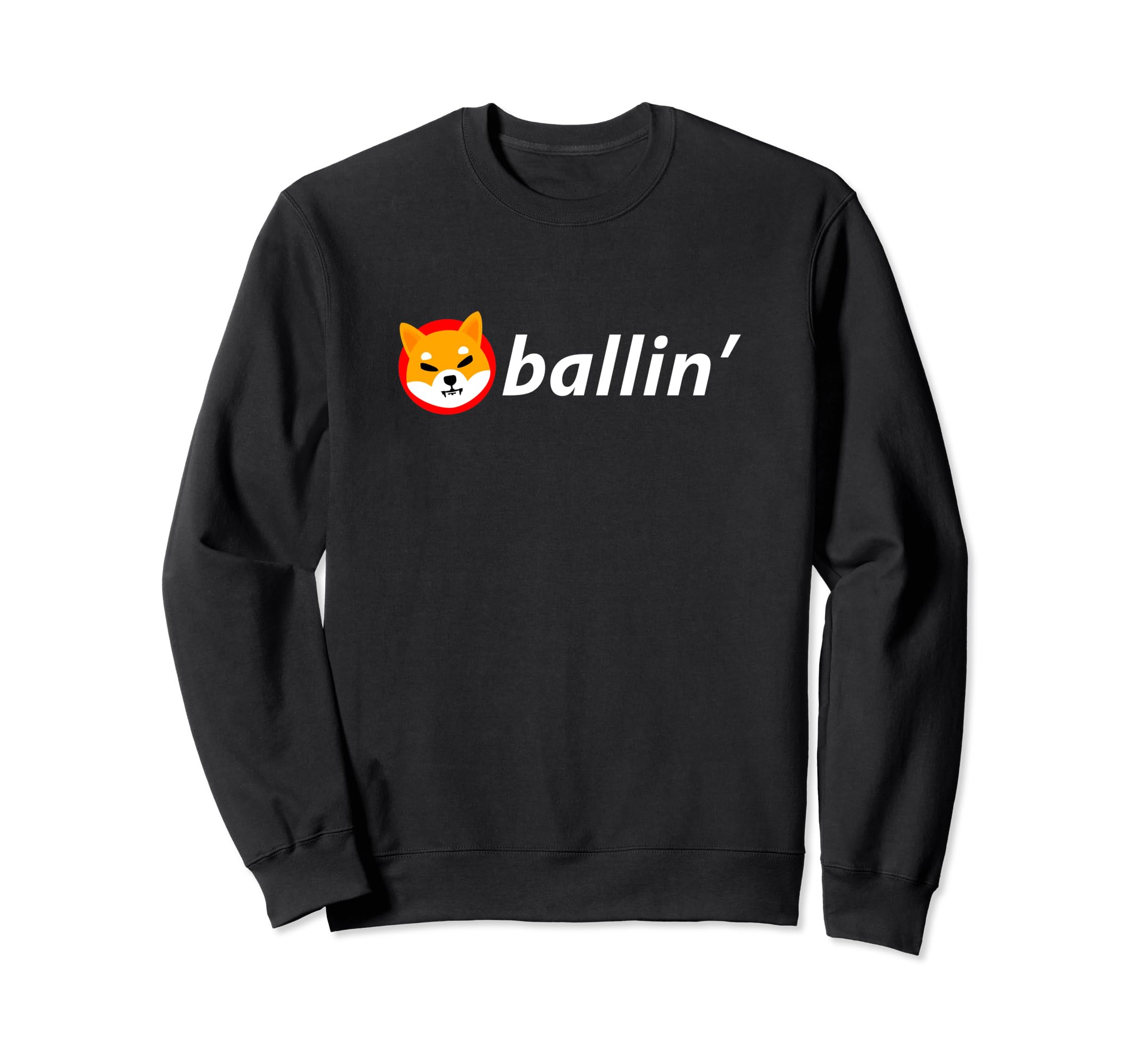 Shiba Coin Ballin' Funny Shiba Inu Blockchain HODL Crypto Sweatshirt